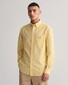 Gant Gingham Check Poplin Button Down Overhemd Parchment Yellow