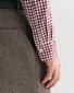 Gant Gingham Check Poplin Button Down Overhemd Wijnrood