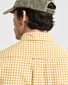 Gant Gingham Check Poplin Button Down Shirt Maple Yellow