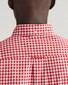 Gant Gingham Check Poplin Short Sleeve Button Down Overhemd Ruby Red