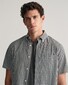 Gant Gingham Check Poplin Short Sleeve Button Down Shirt Black