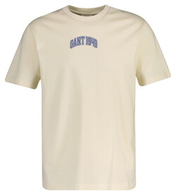Gant Graphic 1949 Arch Short Sleeve T-Shirt Cream