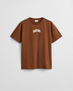 Gant Graphic 1949 Arch Short Sleeve T-Shirt Mahogany Brown