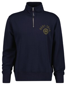 Gant Graphic 1949 Logo Half Zip Trui Avond Blauw