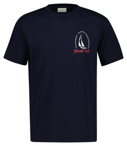 Gant Graphic 49 Short Sleeve T-Shirt Evening Blue