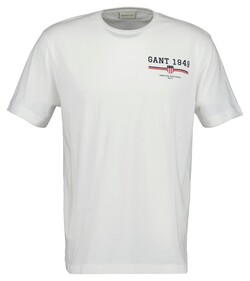 Gant Graphic Crew Neck Short Sleeve T-Shirt Eggshell