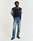 Gant Graphic Crew Neck T-Shirt Avond Blauw