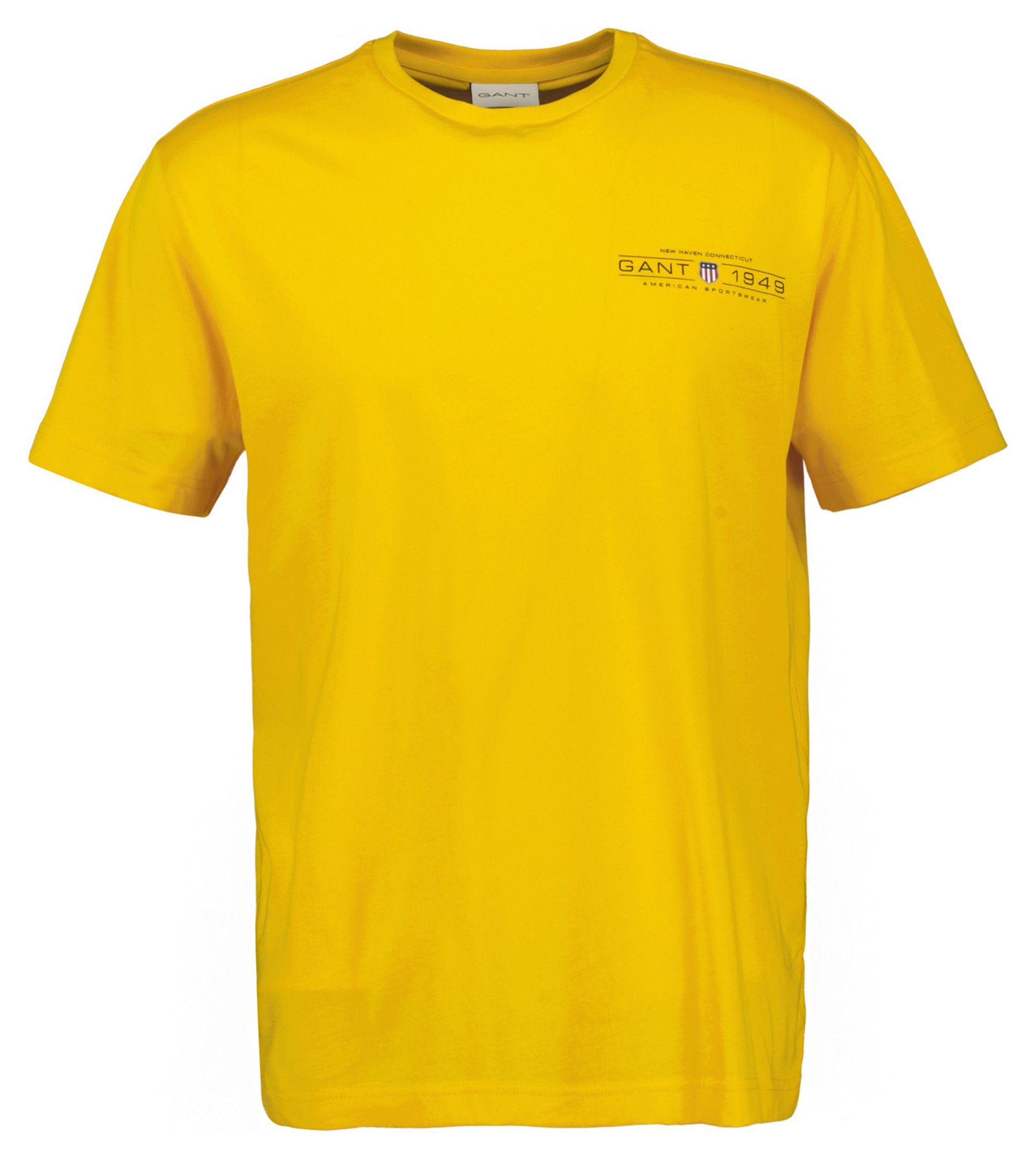 Gant Graphic Crew Neck T-Shirt Narcis Geel