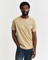 Gant Graphic Crew Neck T-Shirt Oak Beige