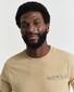 Gant Graphic Crew Neck T-Shirt Oak Beige
