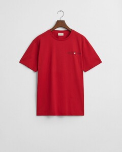 Gant Graphic Crew Neck T-Shirt Ruby Red