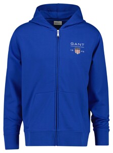 Gant Graphic Full Zip Sweat Hoodie Cardigan Lapis Blue