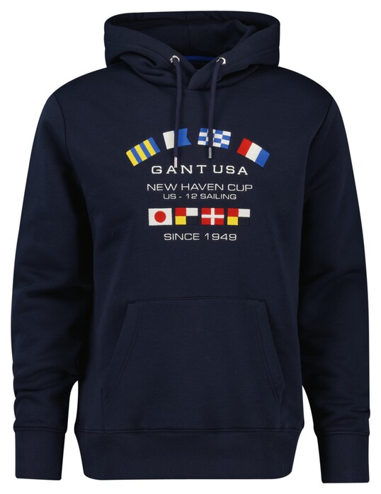 GANT GRAPHIC HOODIE - Hoodie - cream/crème