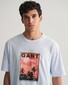Gant Graphic Resort Crew Neck T-Shirt Licht Blauw