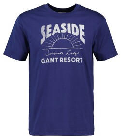 Gant Graphic Seaside Resort T-Shirt Persian Blue