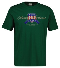 Gant Graphic Short Sleeve Large Shield T-Shirt Forest Green