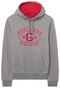Gant Graphic Sweat Hoodie Pullover Grey Melange