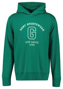 Gant Graphic Sweat New Haven 1949 Hoodie Trui Diep Groen