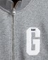 Gant Graphic Zip-Through Sweat Cardigan Grey Melange