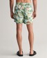 Gant Hawaiian Pattern Swim Shorts Turquoise Mist