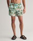 Gant Hawaiian Pattern Swim Shorts Turquoise Mist