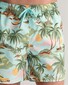 Gant Hawaiian Pattern Swim Shorts Turquoise Mist