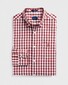 Gant Heather Oxford Gingham Check Overhemd Mahonie Rood