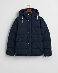 Gant Heavy Down Jacket Detachable Hood Avond Blauw