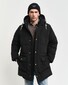 Gant Heavy Down Mid Length Detachable Hood Jack Ebony Black