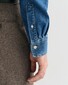 Gant Heavy Garment Wash Denim Button Down Overhemd Mid Blue Worn In