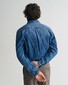 Gant Heavy Garment Wash Denim Button Down Overhemd Mid Blue Worn In