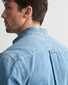 Gant Heavy Garment Wash Denim Button Down Overhemd Semi Light Blue Worn In