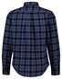 Gant Herringbone Check Button-Down Overhemd Avond Blauw