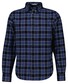 Gant Herringbone Check Button-Down Overhemd Avond Blauw