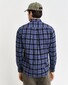 Gant Herringbone Check Button-Down Overhemd Avond Blauw