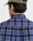 Gant Herringbone Check Button-Down Overhemd Avond Blauw