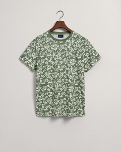 Gant Hibiscus Pattern T-Shirt T-Shirt Kalamata Green