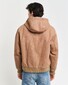 Gant Hooded Canvas Jacket Roasted Walnut