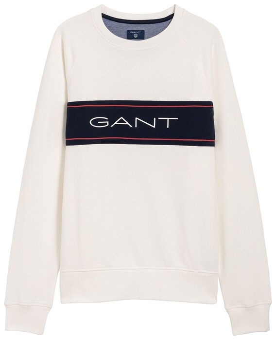Gant Iconic Sweat Pullover Eggshell