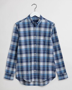 Gant Indian Madras Button Down Overhemd Pacific Blue