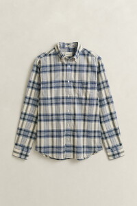 Gant Indian Madras Multi Check Shirt Faded Denim