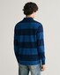 Gant Indigo Dyed Stripe Design Rugger Pullover Evening Blue