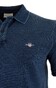 Gant Indigo Pique Short Sleeve Polo Avond Blauw