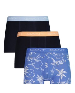 Gant Island Palm Fantasy Trunk 3Pack Ondermode Perfect Blue