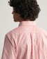 Gant Katoen Linnen Allover Yarn Dyed Stripes Overhemd Sunset Pink