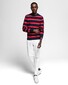 Gant Knitted Striped Crew Trui Rood