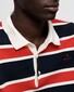 Gant Knitted Striped Rugger Trui Bright Red