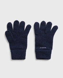 Gant Knitted Wool Gloves Handschoenen Marine