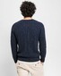 Gant Lambswool Cable Crew Pullover Evening Blue