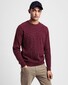 Gant Lambswool Cable Crew Trui Port Red